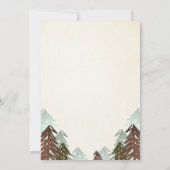 Avontuur wacht op Baby shower nodig  Rustic Kaart (Achterkant)