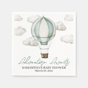 Avontuur wacht op Baby shower Papier servet