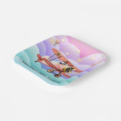 Avontuur wacht op Baby shower Papieren Bordje (Gebogen)