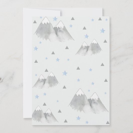 Avontuur wacht op Baby shower-uitnodiging - Baby B Kaart (Achterkant)