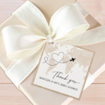 Avontuur wacht op Baby shower voorkeurstags