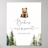 Avontuur wacht op beer Baby's zijn zoet Poster (Voorkant)