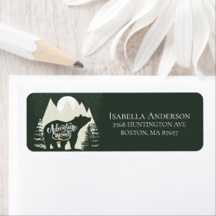 Avontuur wacht op Beer Het is een padvinder Etiket