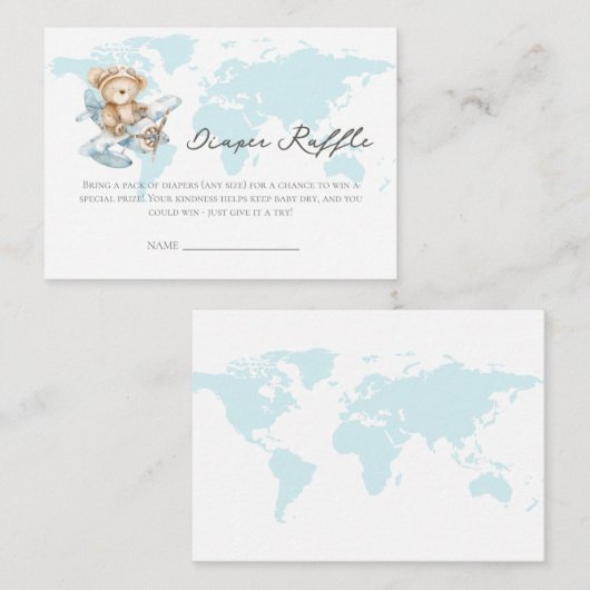 Avontuur wacht op Beer in Luierluier Raffle Informatiekaartje (Voorkant / Achterkant)