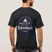 Avontuur wacht op: Black Adventure Tekst T-shirt (Achterkant)