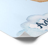 Avontuur wacht op blauw Poster (Hoek)