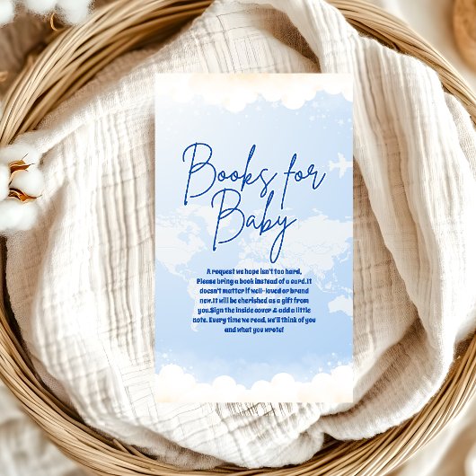 Avontuur wacht op boeken voor Baby Informatiekaartje