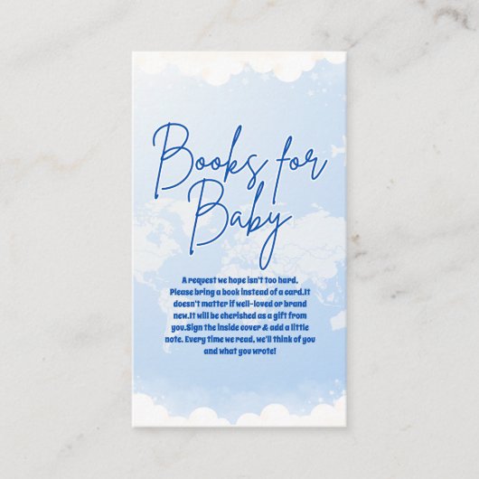 Avontuur wacht op boeken voor Baby Informatiekaartje (Voorkant)