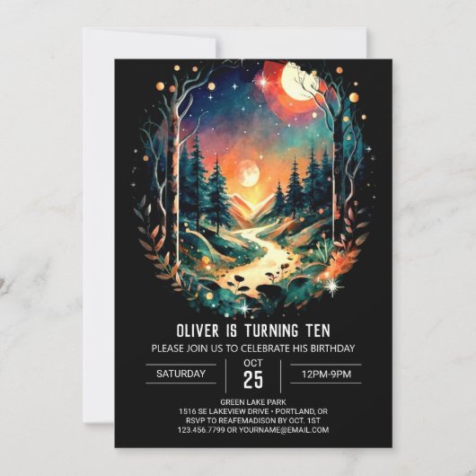 Avontuur wacht op Boheemse verjaardag Kaart (Voorkant)