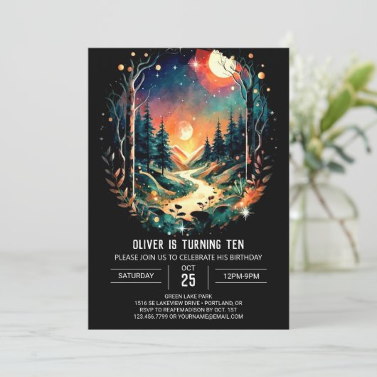 Avontuur wacht op Boheemse verjaardag Kaart (Staand voorkant)