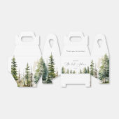 Avontuur wacht op bruidsdouche in het wilde bos bedankdoosjes (Uitgevouwen)