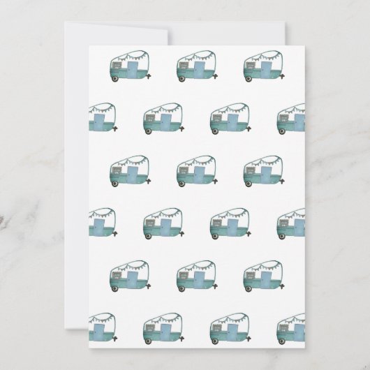 Avontuur wacht op Camper Trees Camping Verjaardag Kaart (Achterkant)