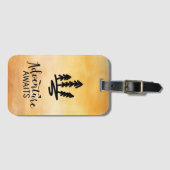 Avontuur wacht op Camping Forest Bagagelabel (Voorkant (horizontaal))