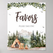 Avontuur wacht op de gunsten van de bergen poster (Voorkant)