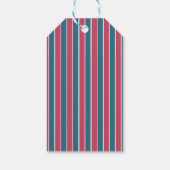 Avontuur wacht op feestelijk blauw roze Baby showe Cadeaulabel (Achterkant)