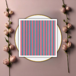 Avontuur wacht op feestelijk blauw roze Baby showe Servet