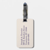 Avontuur wacht op foto Reizen  Custom Bagagelabel (Achterkant verticaal)