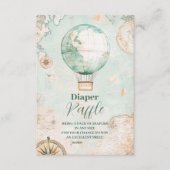 Avontuur wacht op genderneutrale luierrapper informatiekaartje (Voorkant)