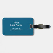 Avontuur wacht op gepersonaliseerd Bagagelabel (Achterkant horizontaal)