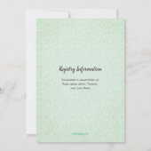 Avontuur wacht op Green Mountains Baby shower Kaart (Achterkant)