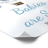 Avontuur wacht op hete lucht ballon baby's zijn zo poster (Hoek)