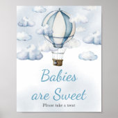 Avontuur wacht op hete lucht ballon baby's zijn zo poster (Voorkant)