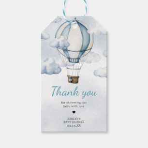 Avontuur wacht op hete lucht ballon Favor Tags Cadeaulabel