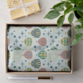 Avontuur wacht op hete lucht ballon Sage Tissuepapier (Geschenk)