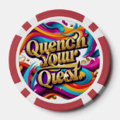 "Avontuur wacht op je" Poker Chips (Achterkant)