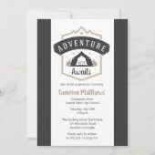 Avontuur wacht op je Verjaardagsfeest Uitnodiging  (Voorkant)