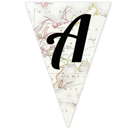 Avontuur wacht op  kaart Reis Baby shower Vlaggetjes (Eerste vlag)