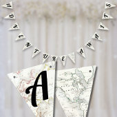 Avontuur wacht op  kaart Reis Baby shower Vlaggetjes