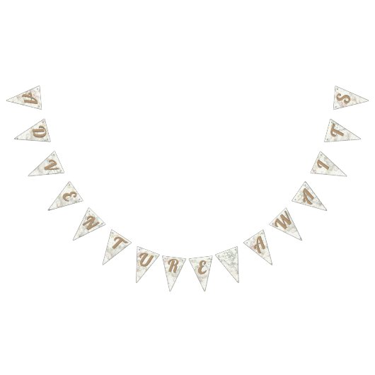 Avontuur wacht op kaart Reis Baby shower Vlaggetjes (Alle)