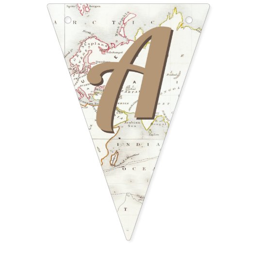 Avontuur wacht op kaart Reis Baby shower Vlaggetjes (Eerste vlag)