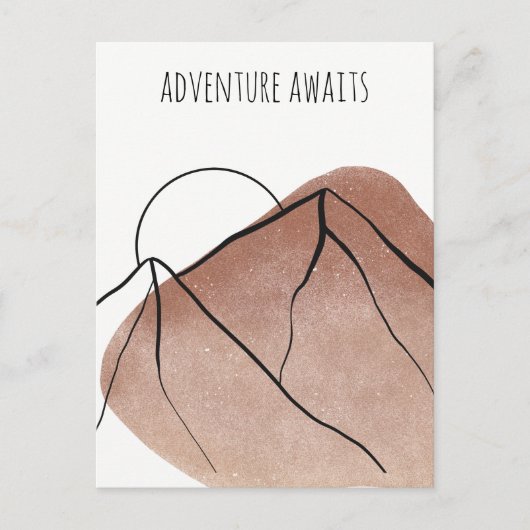 Avontuur wacht op kampeerliefhebbers briefkaart (Voorkant)