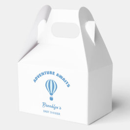 Avontuur wacht op leuk trendy Baby shower blauw wi Bedankdoosjes