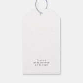 Avontuur wacht op lief Baby shower dank u Cadeaulabel (Achterkant)