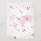 Avontuur wacht op meisje Baby shower Kaart (Achterkant)