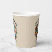 Avontuur wacht op Modern Wereldbol Baby shower Pap Papieren Bekers (Rechts)