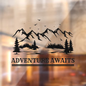 Avontuur wacht op Mountain Camper Hiker Car Decal (Vel 2)