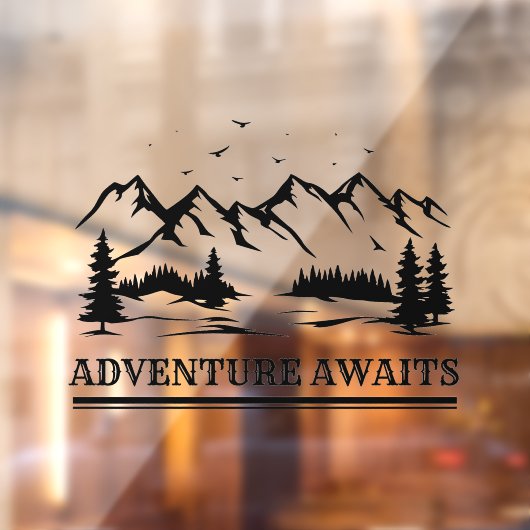 Avontuur wacht op Mountain Camper Hiker Car Decal (Vel 2)