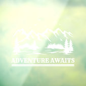 Avontuur wacht op Mountain Camper Hiker Car Decal (Vel 3)