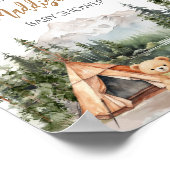 Avontuur wacht op Mountain Welkom Poster (Hoek)