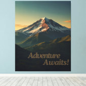 Avontuur wacht op muurkunstontwerp canvas afdruk (Insitu (Houten vloer))