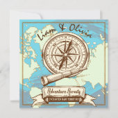 Avontuur wacht op Naautical| Reizen Ligt Kaart (Voorkant)