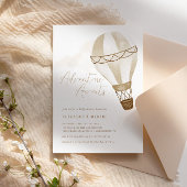 Avontuur wacht op neutrale ballon | BABY SHOWER Kaart