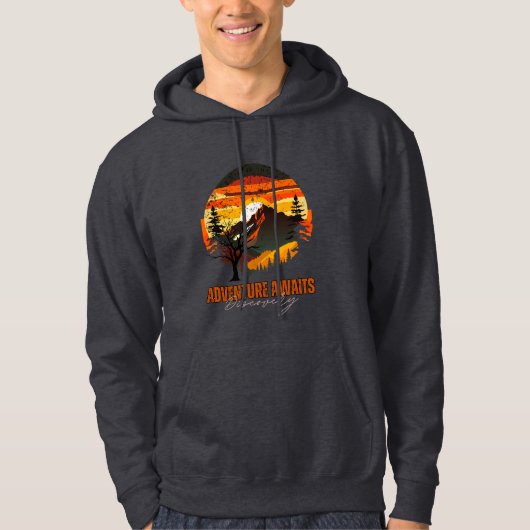 Avontuur wacht op ontdekking hoodie (Voorkant)