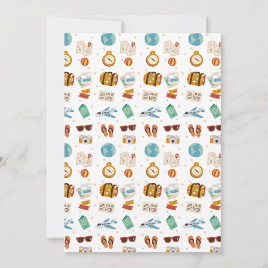 Avontuur wacht op pensioenfeest vakantie kaart (Achterkant)