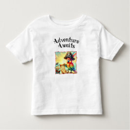 Avontuur wacht op piratenpapegaai T-shirt