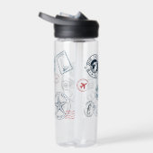 Avontuur wacht op reis-thema waterfles (Rechts)